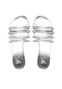 Giuseppe Zanotti Klapki E200003 Srebrny. Kolor: srebrny. Materiał: skóra #4