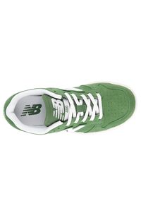 Buty dziecięce New Balance PSB480SA – zielone. Okazja: na uczelnię, na co dzień. Kolor: zielony. Materiał: zamsz. Szerokość cholewki: normalna. Sport: turystyka piesza #3