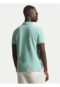 Polo Ralph Lauren Polo 710536856503 Zielony jasny Slim Fit. Typ kołnierza: polo. Kolor: zielony. Materiał: bawełna #4