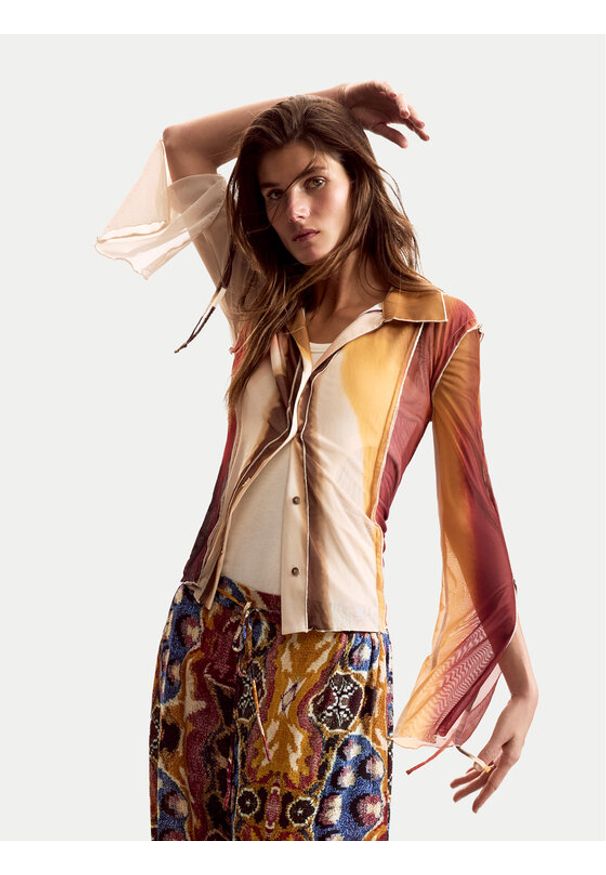 Desigual Koszula Lacroix 26SWTK28 Kolorowy Regular Fit. Materiał: syntetyk. Wzór: kolorowy