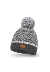 Zimowa czapka PaMaMi - Ciemnooszary. Kolor: szary. Materiał: poliamid, akryl. Sezon: zima #1