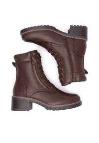 Clara Barson Trzewiki WYL3984-1 Brązowy. Kolor: brązowy. Materiał: skóra #6