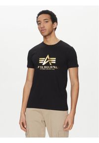 Alpha Industries T-Shirt Basic 100501 Czarny Regular Fit. Kolor: czarny. Materiał: bawełna #1