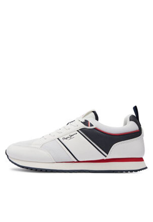 Pepe Jeans Sneakersy Dublin Brand PMS40009 Biały. Kolor: biały. Materiał: materiał