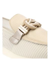 Półbuty damskie Hispanitas, ze skóry naturalnej z tekstylnymi wstawkami z siateczki i wsuwanym krojem, beżowe, HV264857 Formentera-V26 Panna Bolero-V. Okazja: na co dzień. Kolor: beżowy. Materiał: skóra. Szerokość cholewki: normalna. Wzór: gładki. Styl: casual, elegancki #3