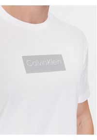 Calvin Klein T-Shirt Raised Rubber Logo T-Shirt K10K112403 Biały Regular Fit. Kolor: biały. Materiał: bawełna