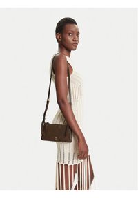 Pinko - PINKO Torebka Double Mini Al 25-26 PLTT 105359 A0QO Brązowy. Kolor: brązowy. Materiał: skórzane