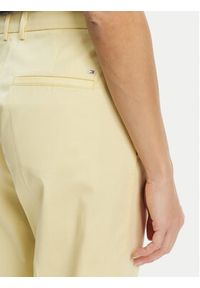 TOMMY HILFIGER - Tommy Hilfiger Chinosy WW0WW40504 Żółty Straight Fit. Kolor: żółty. Materiał: bawełna #4