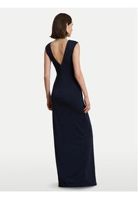 Lauren Ralph Lauren - LAUREN RALPH LAUREN Sukienka wieczorowa 253979877001 Granatowy Slim Fit. Kolor: niebieski. Materiał: syntetyk. Styl: wizytowy