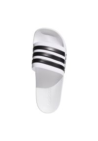 Adidas - Klapki adidas Adilette Shower AQ1702 białe czarne. Kolor: biały, wielokolorowy, czarny. Materiał: materiał, syntetyk. Wzór: paski #4