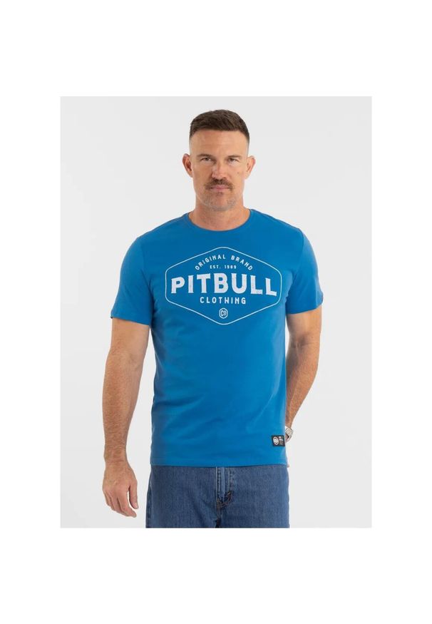 PITBULL - Pitbull Lekka bawełniana koszulka Pitbull Co. Niebieska. Kolor: niebieski. Materiał: bawełna