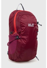 Jack Wolfskin plecak Athmos Shape 16 kolor bordowy duży z nadrukiem. Kolor: czerwony. Materiał: materiał. Wzór: nadruk #5