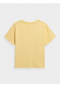 outhorn - T-shirt oversize z nadrukiem damski. Okazja: na co dzień. Materiał: jersey, bawełna. Wzór: nadruk. Styl: casual #2