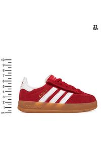 Adidas - adidas Sneakersy Gazelle Indoor Comfort Closure Elastic Lace IH9132 Czerwony. Kolor: czerwony. Materiał: zamsz, skóra. Model: Adidas Gazelle #4