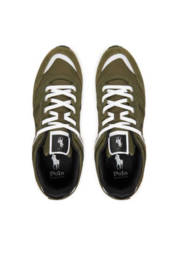 Polo Ralph Lauren Sneakersy Train 89 V2 809973974003 Zielony. Kolor: zielony. Materiał: skóra, zamsz