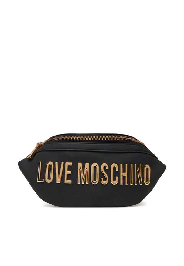 Love Moschino - LOVE MOSCHINO Saszetka nerka JC4195PP1NKD0000 Czarny. Kolor: czarny. Materiał: skóra
