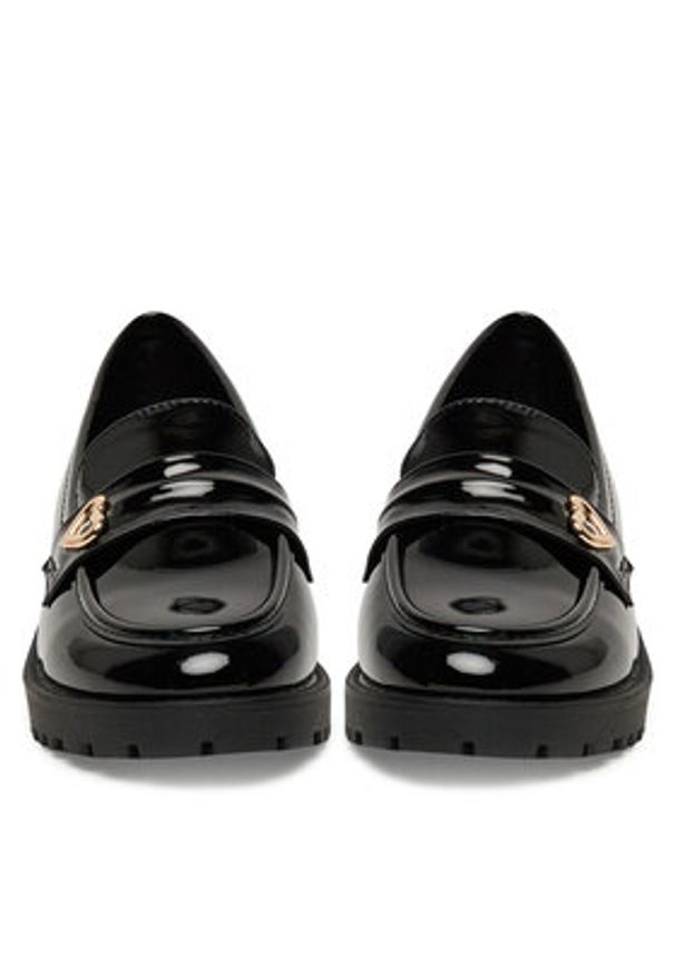 DeeZee Loafersy HXG2108-89 Czarny. Kolor: czarny. Materiał: syntetyk, materiał