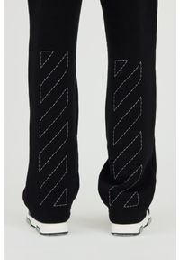 OFF-WHITE Czarne męskie spodnie dresowe Stitch Arr Sweatpants, Rozmiar XL. Kolor: czarny. Materiał: dresówka #7