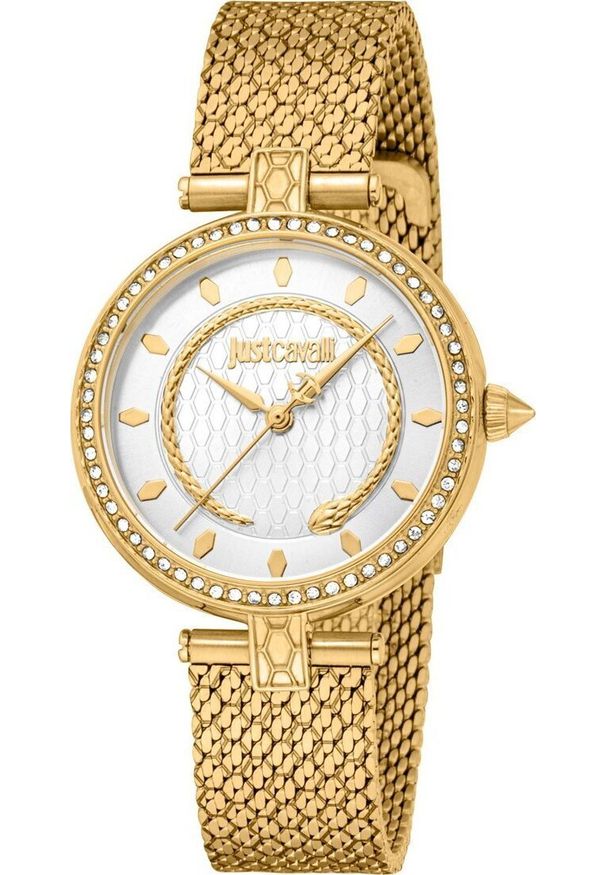 Zegarek Just Cavalli Zegarek marki Just Cavalli model JC1L240M kolor Zółty. Akcesoria damski. Sezon: Cały rok NoSize