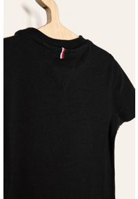 TOMMY HILFIGER - Tommy Hilfiger - T-shirt dziecięcy 74-176 cm. Okazja: na co dzień. Kolor: czarny. Materiał: bawełna, materiał, dzianina. Wzór: gładki. Styl: casual #3