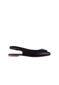 Sandały Bayla-161 093 388 4054 Black 20, Czarny, Skóra naturalna - 36. Zapięcie: sprzączka. Kolor: czarny. Materiał: skóra. Wzór: aplikacja. Sezon: lato. Obcas: na obcasie. Wysokość obcasa: średni #1