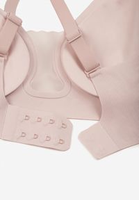 Born2be - Jasnofioletowy Biustonosz z Ozdobnym Wycięciem Ezirelle. Kolor: fioletowy. Materiał: jeans. Rodzaj stanika: wyciągane miseczki. Wzór: gładki #2