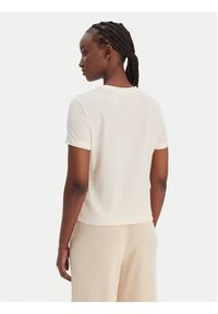 Guess T-Shirt V6GI06 K2967 Écru Regular Fit. Materiał: lyocell #3