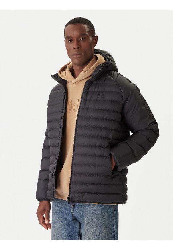 Adidas - adidas Kurtka przejściowa JX4117 Czarny Slim Fit. Kolor: czarny. Materiał: syntetyk