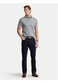 Polo Ralph Lauren Polo 710713130007 Szary Custom Slim Fit. Typ kołnierza: polo. Kolor: szary. Materiał: bawełna