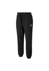 Spodnie sportowe męskie Puma 53559701. Kolor: czarny. Materiał: bawełna, materiał, syntetyk, dresówka