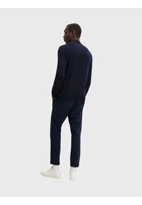 Tom Tailor Sweter 1032280 Granatowy Slim Fit. Kolor: niebieski. Materiał: syntetyk #3
