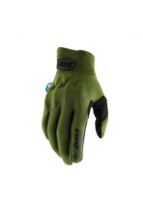 Rękawiczki rowerowe 100% Cognito Smart Shock. Kolor: zielony