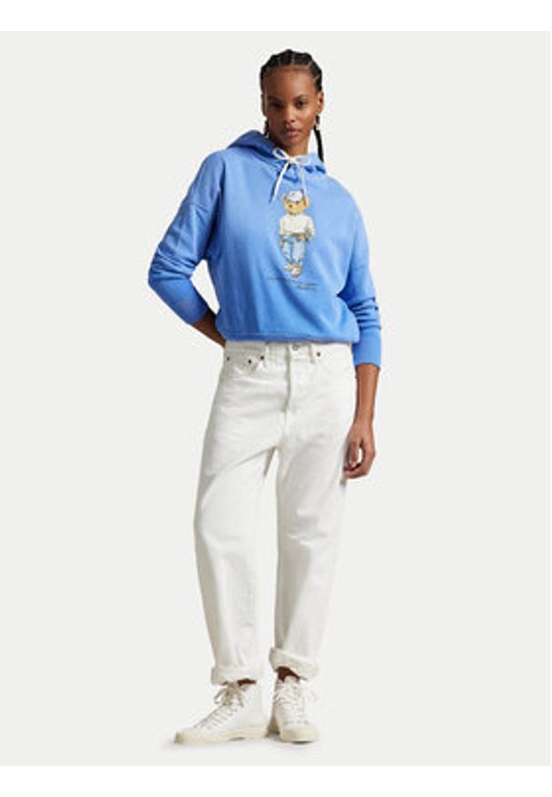 Polo Ralph Lauren Bluza 211965110001 Niebieski Relaxed Fit. Typ kołnierza: polo. Kolor: niebieski. Materiał: bawełna