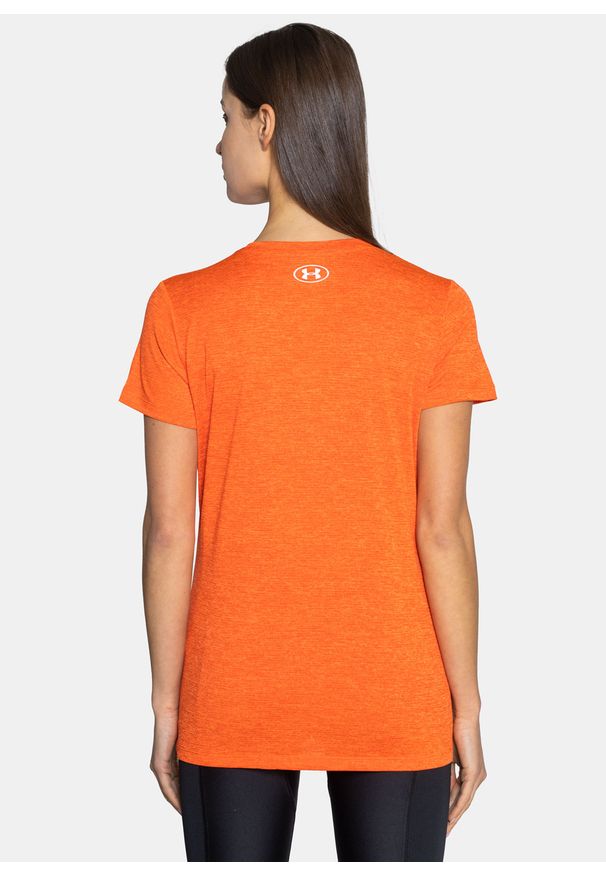 Koszulka damska Under Armour Tech Ssv Twist (1258568-861). Kolor: pomarańczowy. Materiał: materiał