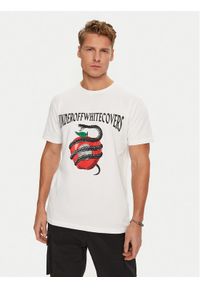 OFF-WHITE - Off-White T-Shirt OMAA027G198770120188 Biały Regular Fit. Kolor: biały. Materiał: bawełna