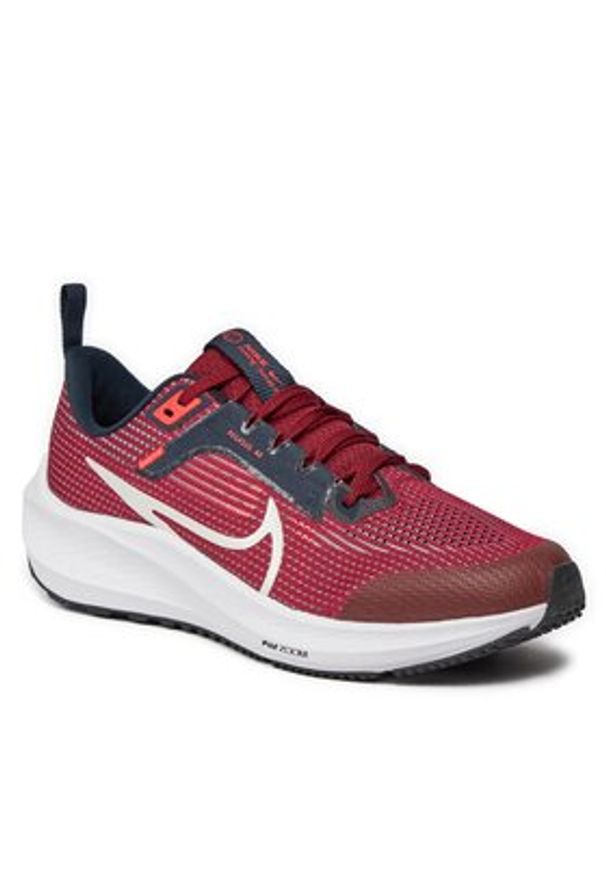 Nike Buty do biegania Air Zoom Pegasus 40 (GS) DX2498 009 Bordowy. Kolor: czerwony. Materiał: materiał. Model: Nike Zoom