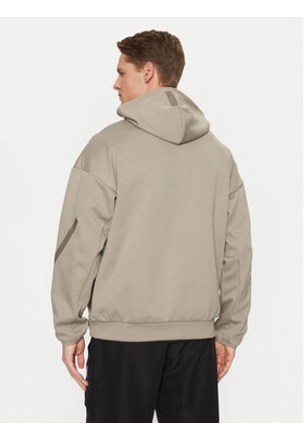 Adidas - adidas Bluza Z.N.E. JC5495 Beżowy Regular Fit. Kolor: beżowy. Materiał: bawełna, syntetyk