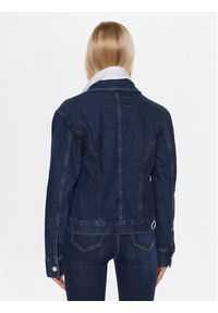 Trussardi Jeans - Trussardi Kurtka jeansowa 56S00882 Granatowy Slim Fit. Kolor: niebieski. Materiał: bawełna #5