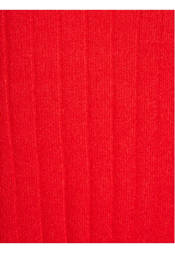 Brave Soul Sukienka dzianinowa LKD-230AUSTIA Czerwony Regular Fit. Kolor: czerwony. Materiał: wiskoza