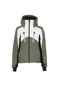 PEAK MOUNTAIN - Damska kurtka wodoodporna Peak Mountain Archarme. Kolor: zielony. Sezon: zima. Sport: narciarstwo #1