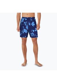 Szorty kąpielowe męskie Nike Fine Floral 7" Volley. Kolor: niebieski