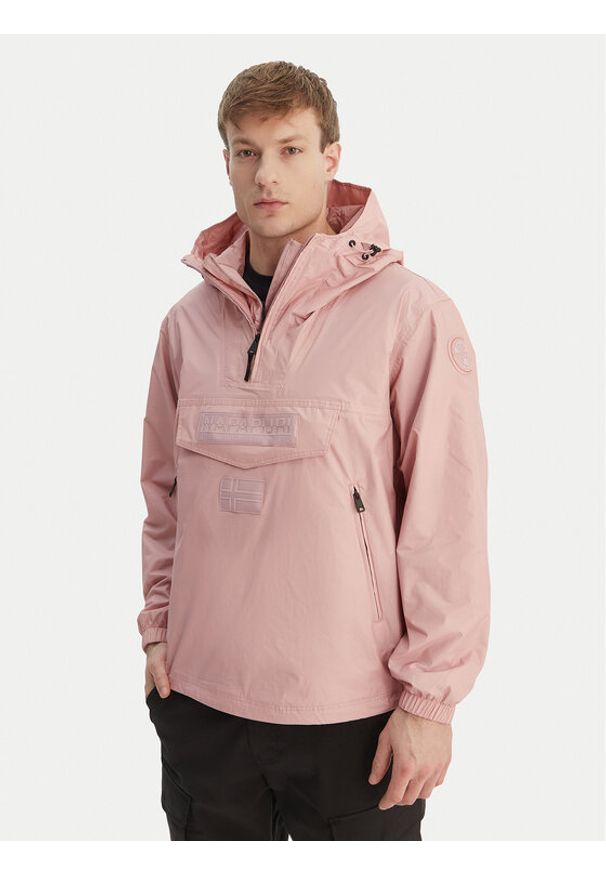 Napapijri Kurtka anorak RF Next WB NP0A4FI3 Różowy Loose Fit. Kolor: różowy. Materiał: syntetyk