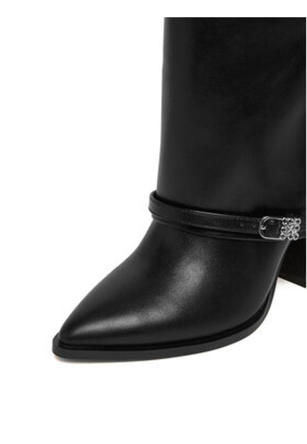 Nine West Kozaki CEO-ABRA-01 Czarny. Kolor: czarny. Materiał: materiał