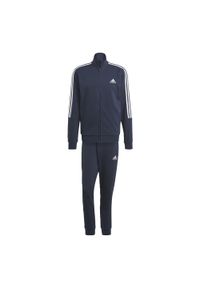 Adidas - Dres adidas AEROREADY Essentials 3-Stripes. Kolor: niebieski, wielokolorowy, biały. Materiał: dresówka. Wzór: paski. Sport: fitness