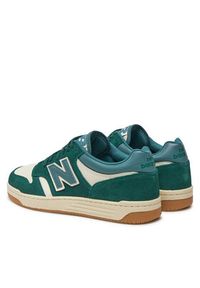 New Balance Sneakersy BB480LPA Zielony. Kolor: zielony. Materiał: skóra, zamsz #5