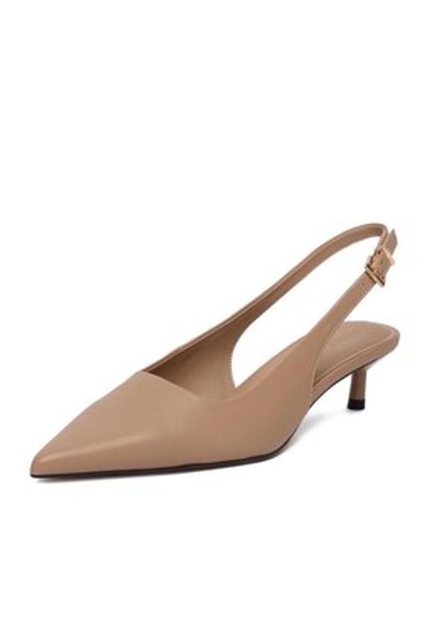 Gino Rossi - GINO ROSSI Czółenka EO-LT765-91 Beżowy. Kolor: beżowy. Materiał: skóra