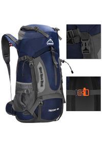 SPRINGOS - Plecak trekkingowy 60 L Springos z gwizdkiem. Kolor: niebieski. Styl: sportowy
