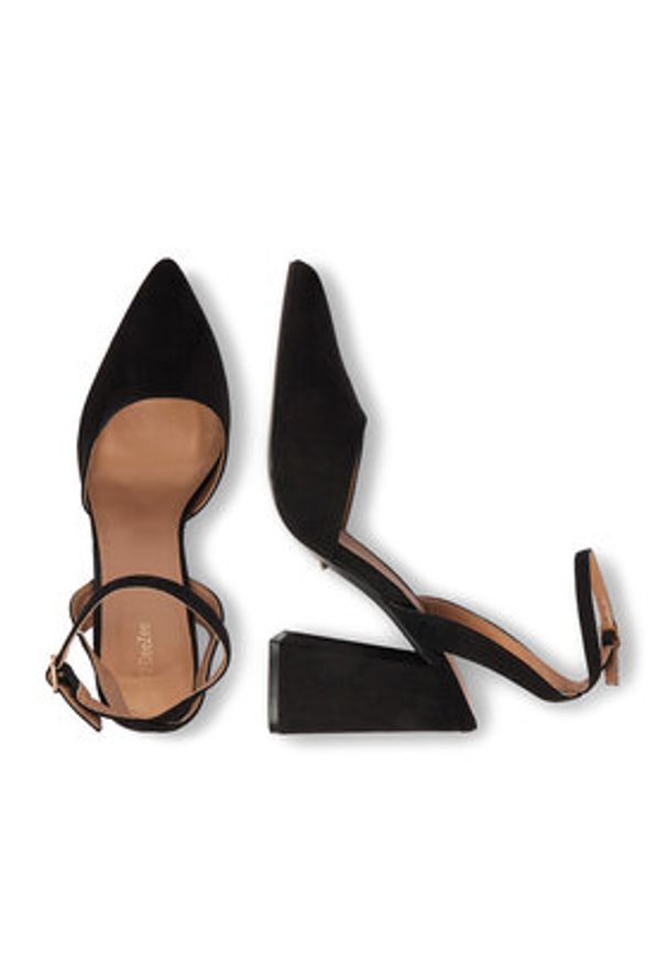 DeeZee Czółenka CEO-CD25-039-1 Czarny. Kolor: czarny. Materiał: materiał