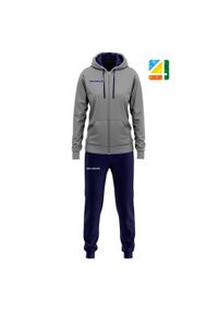 Zestaw Givova King Donna z Bawełny Terry dla Kobiet - Szary i Niebieski M. Kolor: wielokolorowy, niebieski, szary. Materiał: bawełna, poliester #2