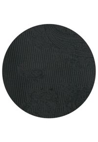 Krawat Męski - Angelo di Monti - Czarny z Fakturą Materiału. Kolor: czarny. Materiał: materiał. Styl: elegancki, wizytowy #5